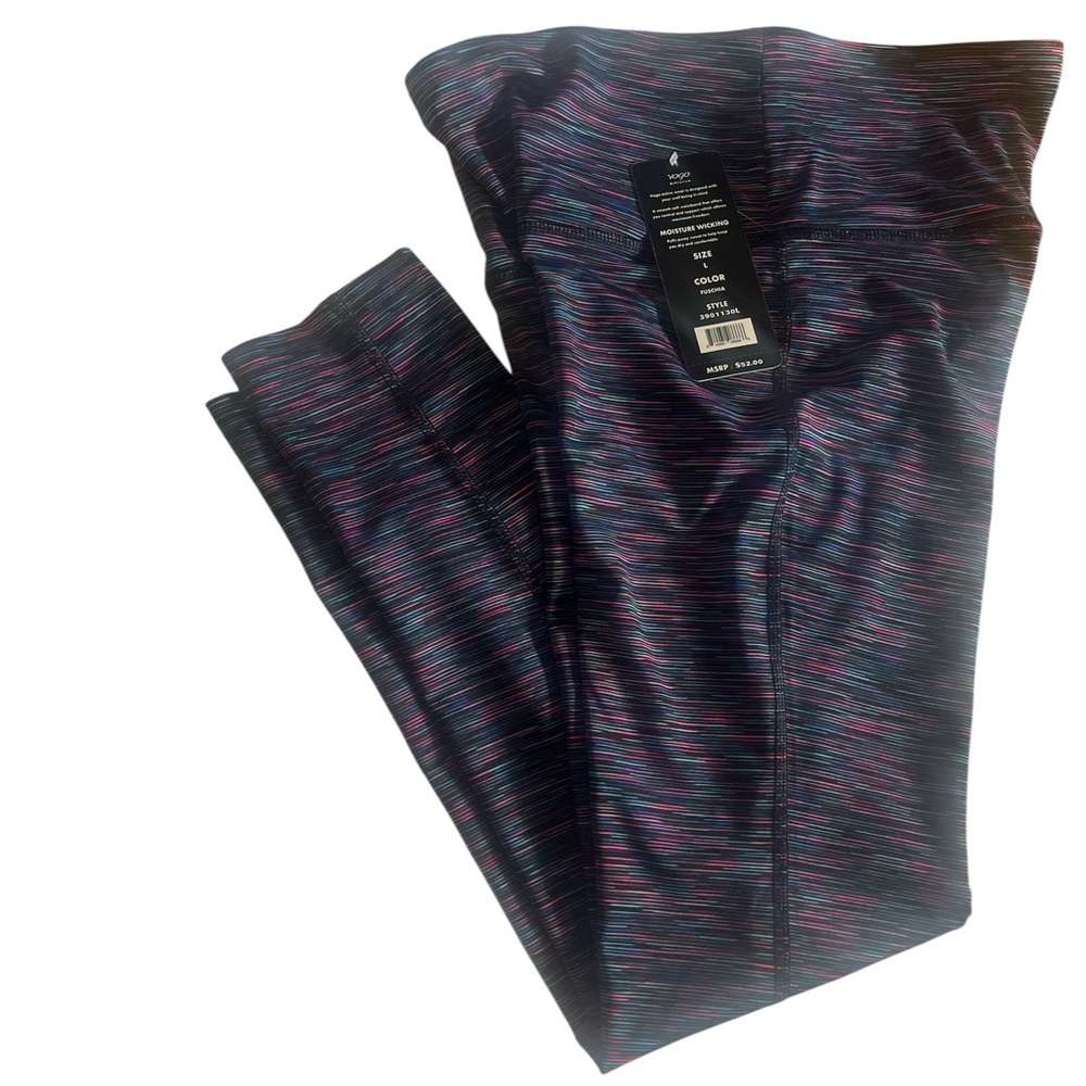 VOGO Workout Leggings. New with tag. Excellent condition. Vibrant color, design!